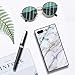 BesteeCase Marble Square Case for iPhone 7 Plus, iPhone 8 Plus Case, Retro Classic Stylish Soft TPU and Hard PC Shockproof Cover Case for iPhone 7 Plus/8 Plus (5.5 Inch)
