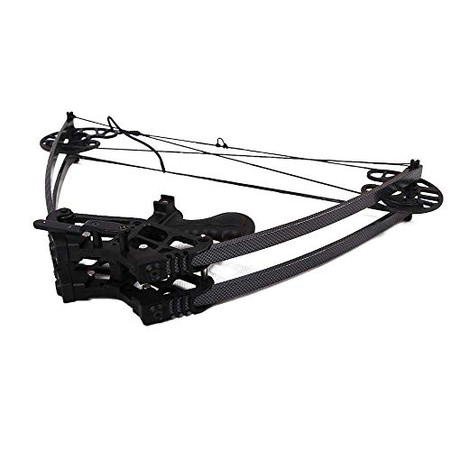 MILAEM Archery Compound Bow Hunting Triangle Bow 45lbs Short Axis Right Left Hand for Outdoor Hunting Competition Composite Bow (Black) - Thumbnail 4