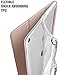 iPad 9.7 Case, Poetic Lumos X Flexible Soft Transparent Ultra-Thin TPU Slim-Fit Trifold Stand Folio Smart Cover [Auto Wake/Sleep][Pencil Holder] for NEW iPad 9.7 (6th Gen 2018) Rose Gold/Clear