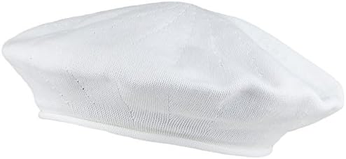 Village Hats Parkhurst 11.5 inch Cotton Beret - White