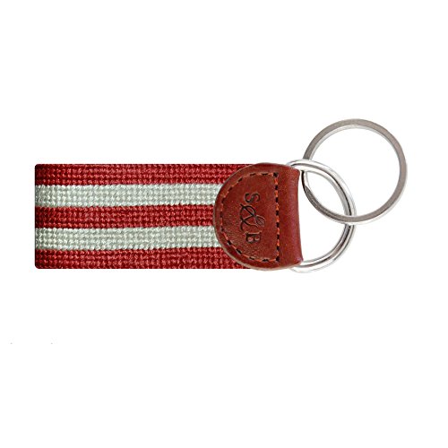 Smathers & Branson Men's Needlepoint Key Fob Stars and Stripes/Multi