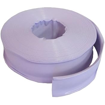 Blue Devil Backwash Hose 1-1/2" X 100' - Heavy Duty 22mil Vinyl Pool Filter Hose With Clamp