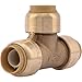 SharkBite U370LFA Tee Plumbing Pipe Connector 3/4 In, PEX Fittings, Push-to-Connect, Copper, CPVC, 3/4-Inch by 3/4-Inch by 3/4-Inch primary