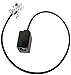 VoiceJoy RJ9 Headset Adapter Extension Cord - Female to Male 4P4C Cable, not RJ11/RJ12, for Plantronics, Jabra, & Desking Office Phones