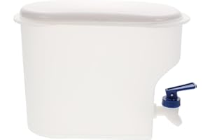 SEWCHICS 5l White Cold Water Container with Spigot, Fruit Tea Water Kettle for Refrigerator and Camping Use