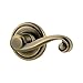 Kwikset Lido Hall/Closet Lever with Microban Antimicrobial Protection in Antique Brass