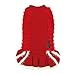 KYEESE Red Dog Sweater Holiday Dogs Sweaters Dress with Bowtie Knit Pullover Warm Ugly Christmas Dog Sweater