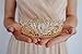 Topwedding Gold Wedding Crown Rhinestone Bridal Tiara Headband Crystal Pageant Headpiece Hair Accessories for Women