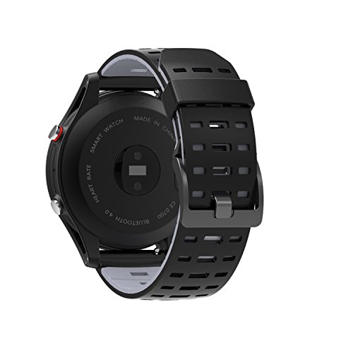 Bounabay GPS Smart Sports Watch Fitness Tracker with Activity Tracking Heart Rate Monitor Sleep Moniter Message Notification Waterproof Activity Tracker for Android and iOS