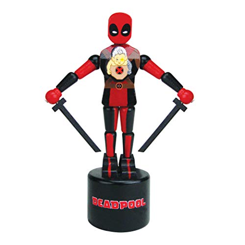 Entertainment Earth Deadpool and Cable Wooden Push Puppet - Convention Exclusive - Thumbnail 4