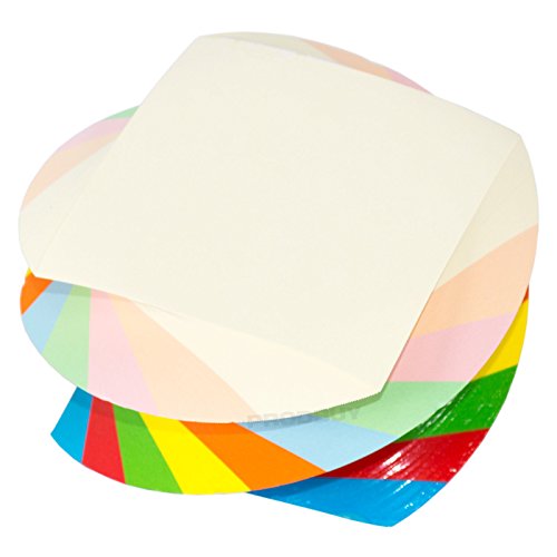 Spiral Rainbow NonSticky Note Cube 500 Square Paper Memo Notes 3.2" x 3.2" Pad Buy Online in