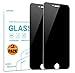 PEHAEL Privacy Screen Protector for iPhone 8, iPhone 7, Anti Spy, 2.5D Curve Edge, High Definition Black Tempered Glass [2 Pack]