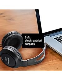 Auriculares de diadema Panasonic con puerto XBS sobre las orejas Negro