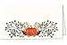 Koko Paper Co Thanksgiving Table Place Cards with Pumpkin and Fall Leaves | 50 Tent Style Dinner Setting Name Cards | Designed and Made in the U.S.A.