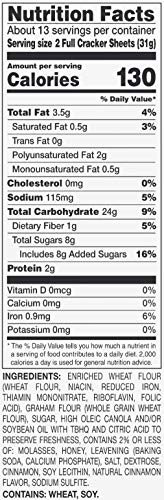 AMAZON GROCERY, CINNAMON GRAHAM CRACKERS, 14.4 OZ