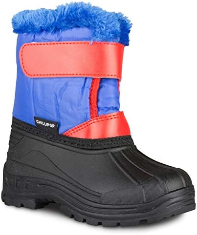 Chillipop Shoes Kids Insulated Snow Boots: Warm & Dry Easy Close, Toddlers/Little Boys & Girls