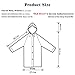 HLK.Sports Rain Coats, [2 Pack] EVA Reusable Rain Coat Jacket with Hood, Size 59