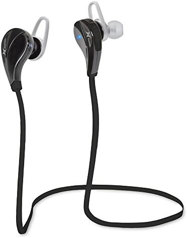 Dashblu Wireless Earbuds with Mic. for All Androids, iPhones, iPads & Tablets. 30-feet Range Sweatproof! Great for Music/Exercise/Calls or Just for Fun. Quality Reception.