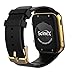Scinex SW20 Smart Watch for Android and iPhone with 16GB Memory, Pedometer Smartwatch for Men & Women, Sleep Monitor Watch, Compatible with Cell Phone, Warranty Included (Black/Gold)