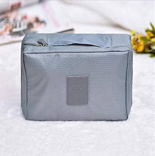 Ekron 1 PC Travel Organizer Toiletry Bag for Men/Women Multi Functional Cosmetic Pouch (Grey)