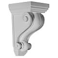 Ekena Millwork COR05X05X09DE 5 1/4-Inch W x 5 1/4-Inch D x 9 1/2-Inch H Devon Corbel