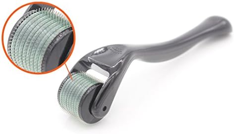 Derma Roller Kit 0.25 mm – 540 Titanium Micro Needles | Professional Medical-Grade Microneedling Kit for Facial and Body Skin Care Massager | Perfect for all Skin Types | Green &amp; Black | Amazing Prime
