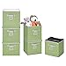 StorageWorks Storage Cube Box with Lid, Fabric Storage Bin, Green, Large, 6-Pack, 11.8x11.8x11.8 inches