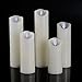 Bingolife Flameless Candles 5 6 7 8 9 Classic Pillar Real Wax Dancing Flame with 10-key Remote Control - 2/4/6/8 Hours Timer - Set of 5 (Ivory) by Bingolife