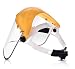 Katzco Clear Full Face Shield Visor Mask - Face And Head Coverage- Ideal For Automotive, Construction, General Manufacturing, Mining, Oil/Gas Uses primary