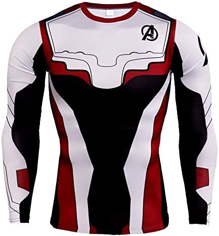 HOOLAZA Avengers Super Heroes Men Long Sleeve Compression T-Shirt Fitness Tops