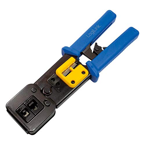 LogiLink Professional Crimping Tool for RJ11/12/45/EZ Connectors with Cutter