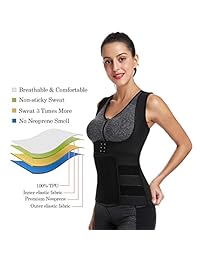 Chaleco de neopreno para mujer, para adelgazar caliente, chaleco JL0207