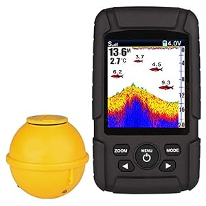 Jff Sonar Portable Détecteur De Poisson Pêche En Profondeur De Bateau Sondeurs De Poisson Étanche Portable Sans Fil Détecteur De Profondeur Sondeurs