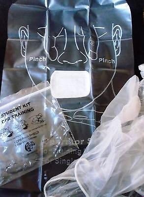 100 CPR Training kit CPR shield and gloves