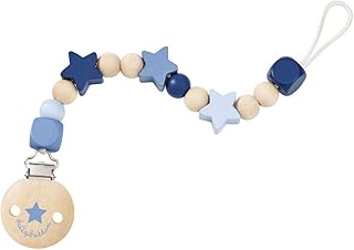 Selecta 64014 Sternchenglück, Schnullerkette - bellybutton, blau, 21 cm