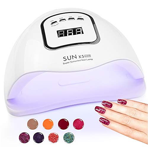 UV LED Nail Lamp, HIPPIH Nail Dryer for Gel and Regular Polish