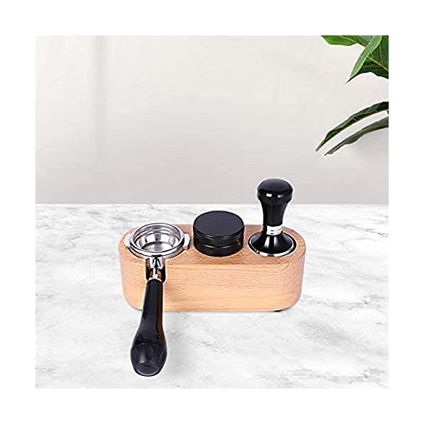 CLQ Barista Wiederverwendbarer Holzkaffee Barista Ständer Für Kaffee Espresso Base Maker Zubehör Set Von – Bild 7