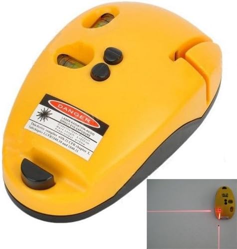 Siam Circus 2-Line Laser Level Meter Mouse Type Right-angle Level Marking Device Rectangular Marker - Yellow