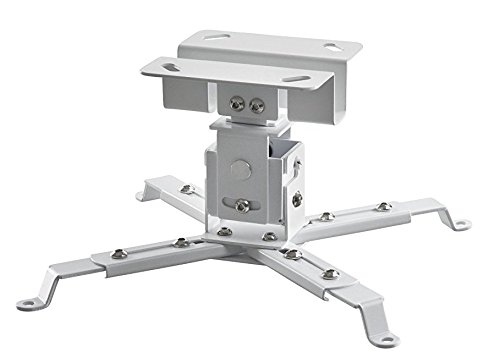 celexon Universal Projector Ceiling Mount Bracket MultiCel 1200W White, 4" Below The Ceiling, up to 55 lbs