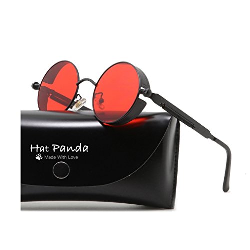 Round steampunk sunglasses retro john lennon sunglasses…