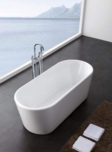 Modern Bathtub - Soaking Bathtub - Freestanding Bathtub - Prospero 59"