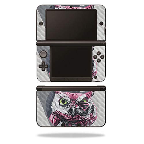 MightySkins Carbon Fiber Skin for Nintendo 3DS XL Original (2012-2014) - Owl Wi…