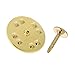 Mudder 100 Pairs Butterfly Clutch Tie Tacks Pin Back Replacement with Blank Pins for Craft Making (Golden)