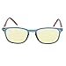 Blue Light Blocking Glasses Women & Men | Anti Eyestrain Headache Blue Light Glasses Gaming Computer Glasses | Yellow Tinted Lenses with Blue Anti Reflective Coating + Cleaning Cloth & Case (Blue)