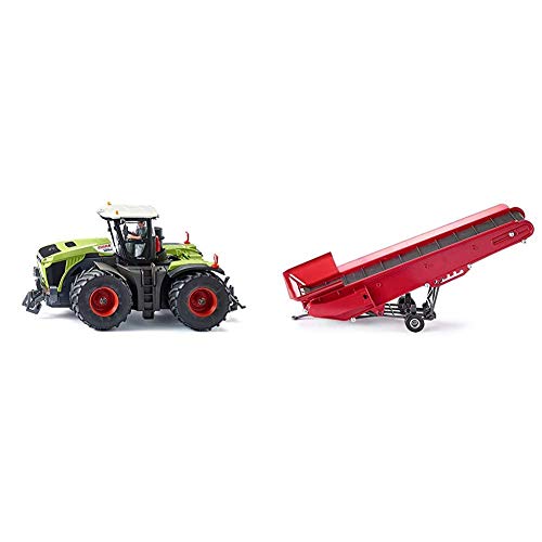 Siku 6791, Claas Xerion 5000 TRAC VC Traktor, Grün, Metall/Kunststoff, 1:32, Ferngesteuert & Elektrisches Förderband, 1…