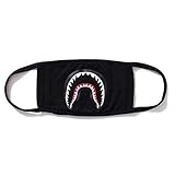 Camping First Aid Kits Bape Black Black Shark Face Mask 1 Pack