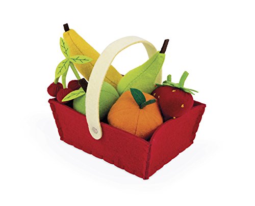Janod Fabric Basket with 8 Fruits