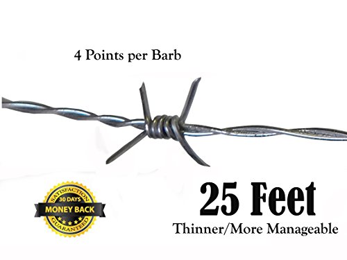 2 25+Feet+Real+Barbed+Wire
