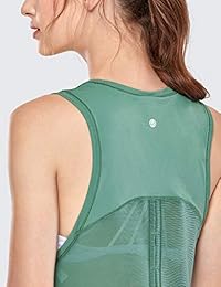 CRZ YOGA playera deportiva de malla para mujer, de secado rápido, para correr