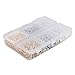 BEADNOVA 90pcs 8mm Silver/ Gold/ Rhodium Plated Lobster Claw Clasps 600pcs 5mm Open Jump Ring for Jewelry Making Value Pack Box Set Assortment
